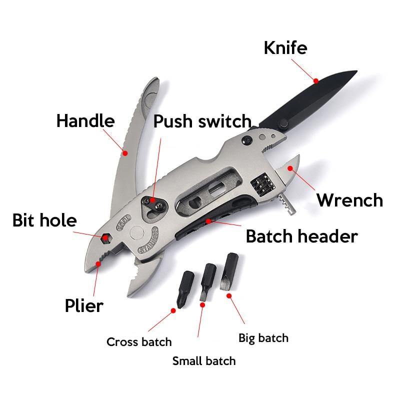 9In1 Multifunctional Keychain Pocket Screwdriver Set - MaviGadget