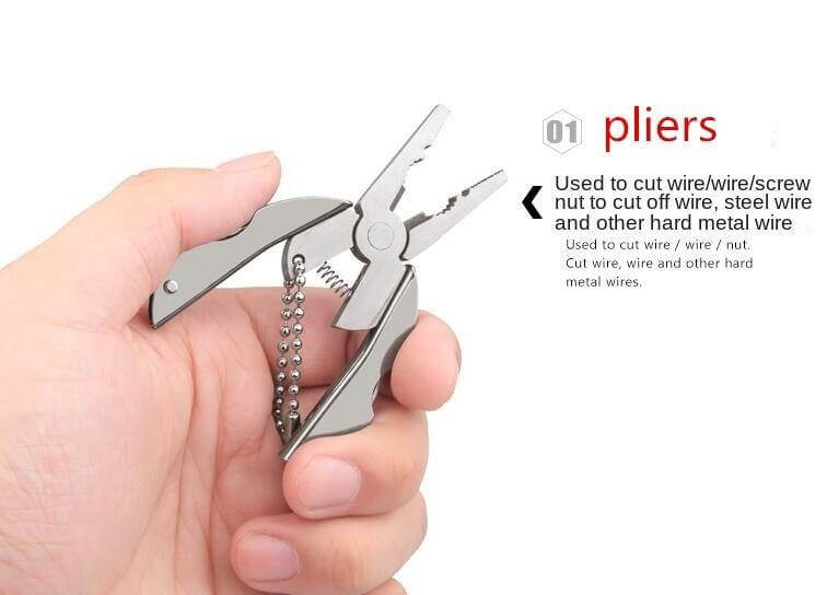6in1 Foldable Travel Camping Keychain Tool Kit - MaviGadget