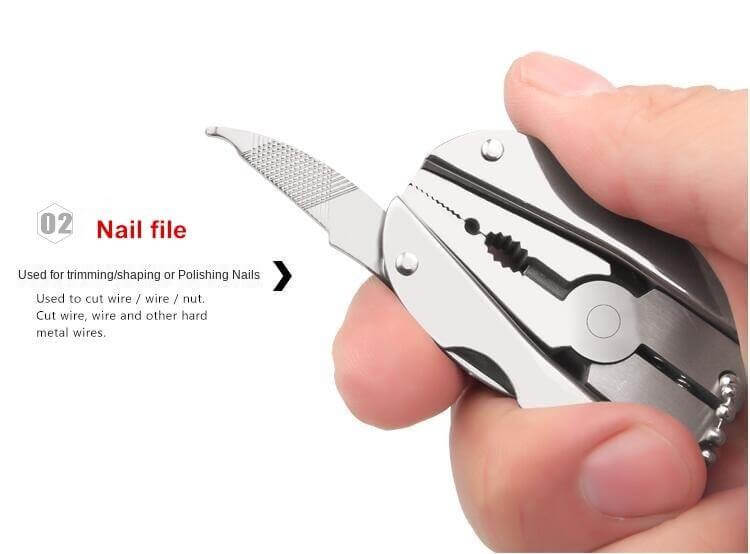 6in1 Foldable Travel Camping Keychain Tool Kit - MaviGadget