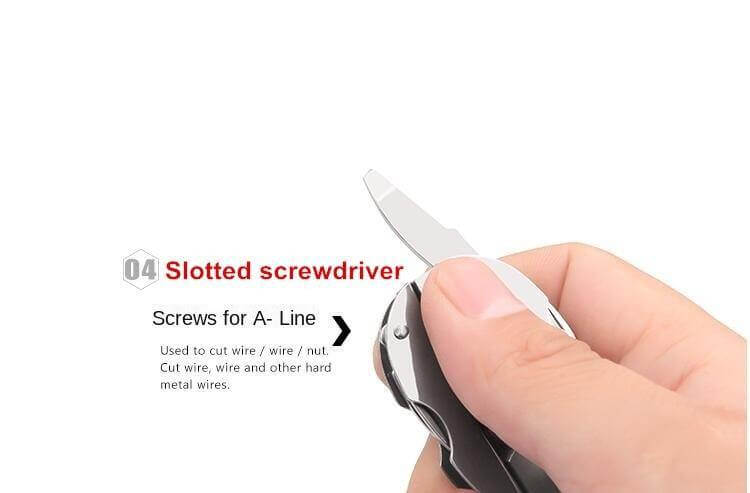 6in1 Foldable Travel Camping Keychain Tool Kit - MaviGadget