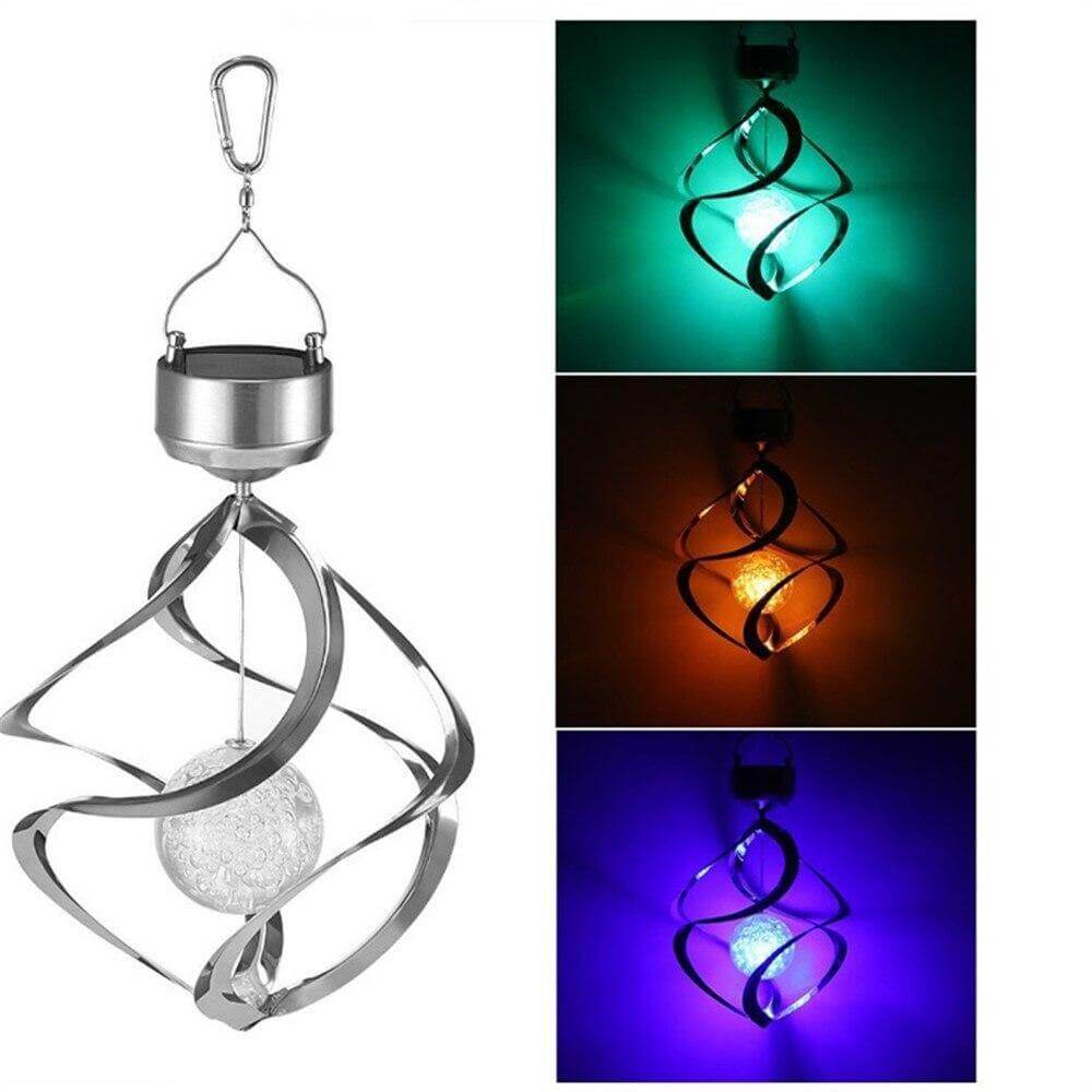 7-Colour Solar Changing LED Wind Chimes Light - MaviGadget