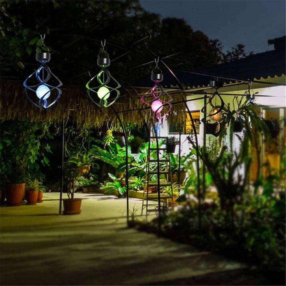 7-Colour Solar Changing LED Wind Chimes Light - MaviGadget