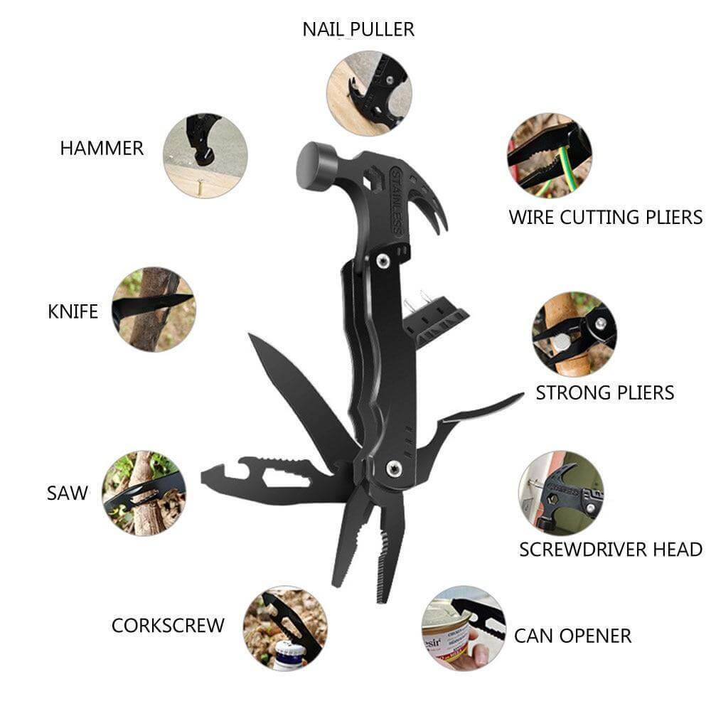 14in1 Portable Stainless Steel Outdoor Tool - MaviGadget
