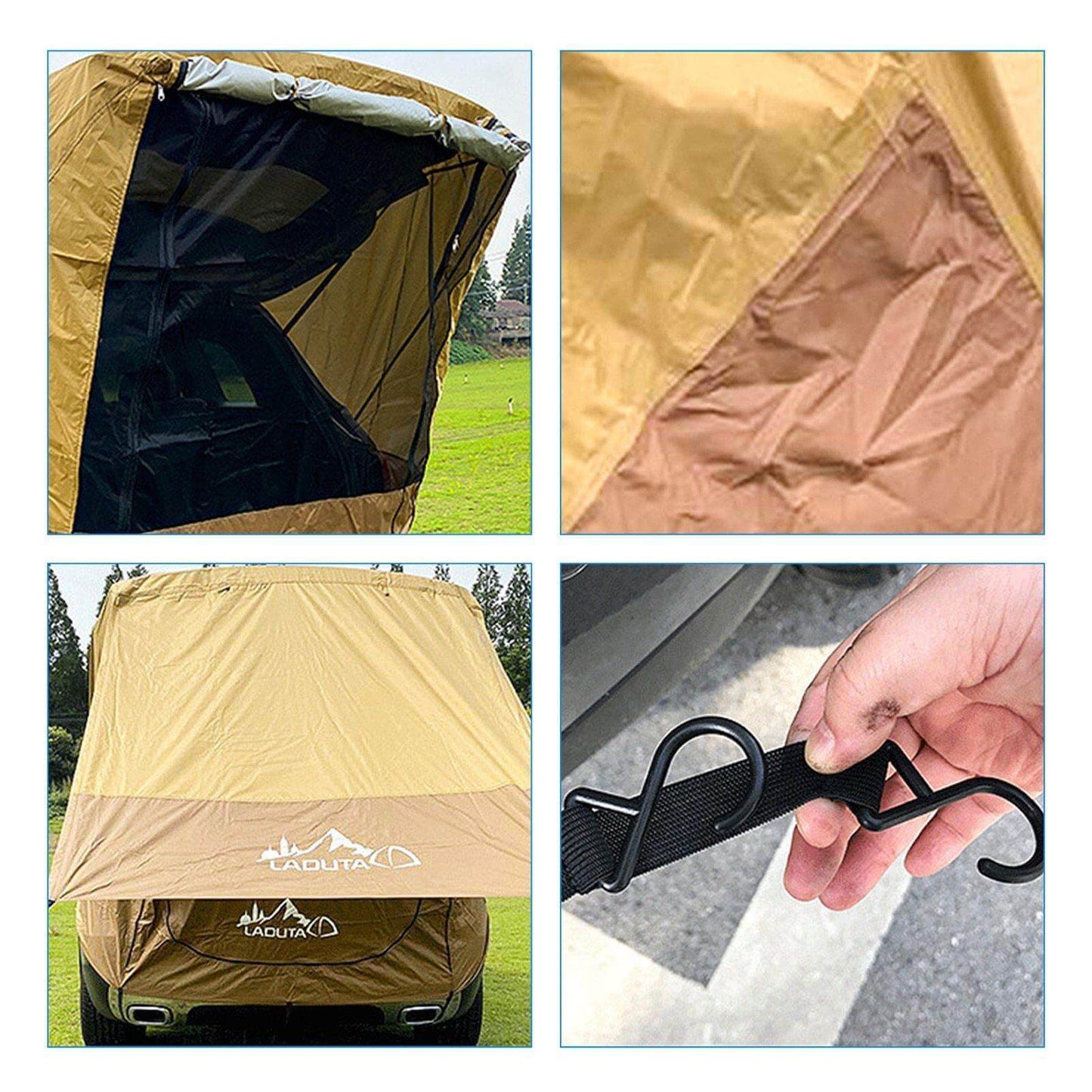 Camping Waterproof Car Sunshade Trunk Tent - MaviGadget