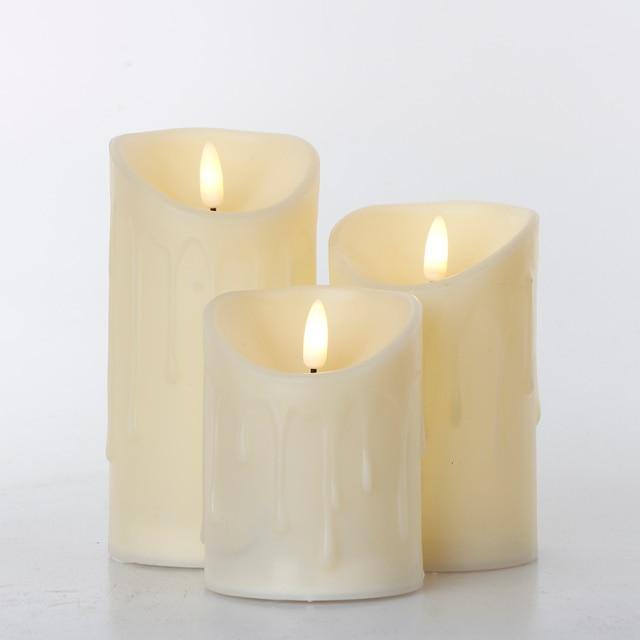 3pcs Remote Control LED Flameless Candle - MaviGadget