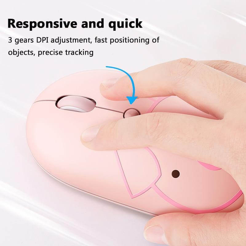 Rechargeable Universal USB-C Cartoon Wireless Mouse - MaviGadget