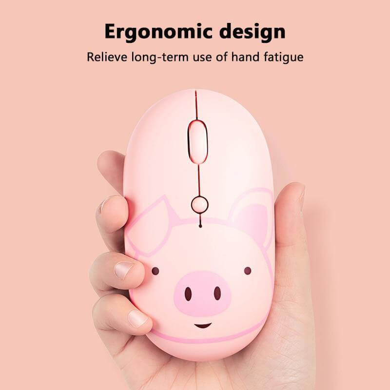 Rechargeable Universal USB-C Cartoon Wireless Mouse - MaviGadget