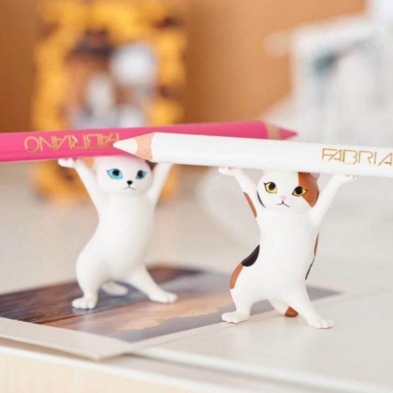Cat Figurine Pen Holder - MaviGadget