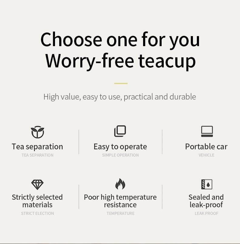 Double Glass Portable Eco-Friendly Tea Infuser - MaviGadget
