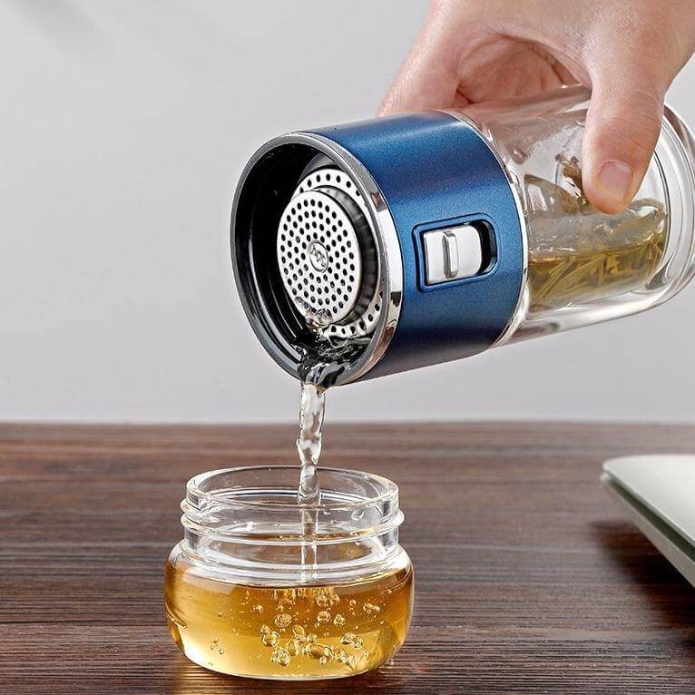 Double Glass Portable Eco-Friendly Tea Infuser - MaviGadget