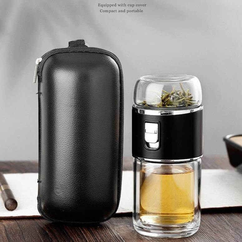Double Glass Portable Eco-Friendly Tea Infuser - MaviGadget