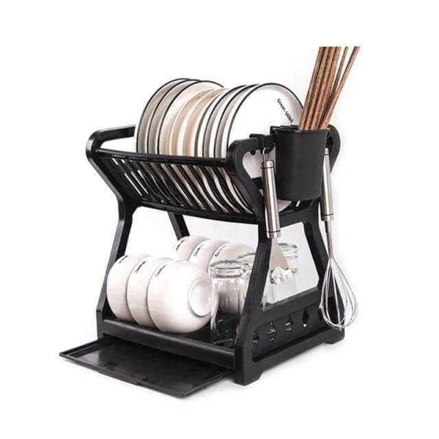 Double-layer Multifunctional Countertop Sink Dish Drying Rack - MaviGadget