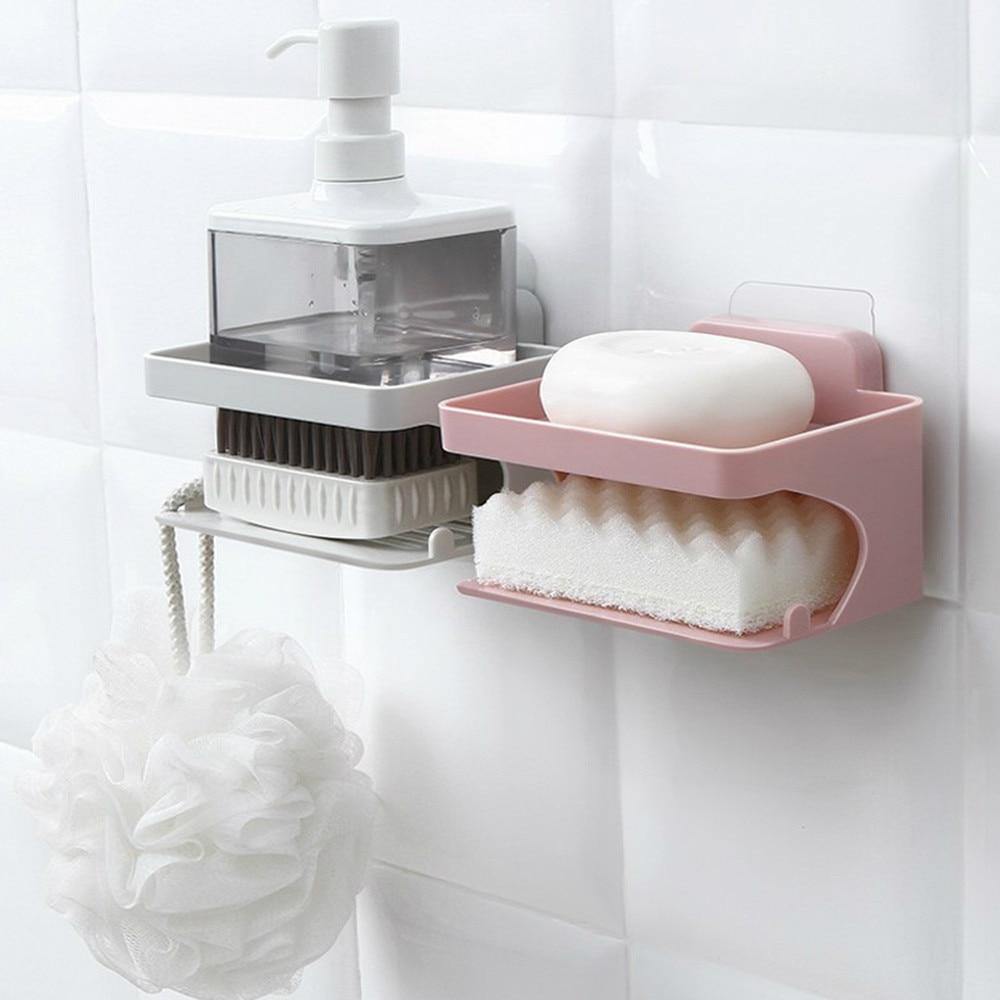 Multifunctional Smart Suction Soap Holder Rack - MaviGadget