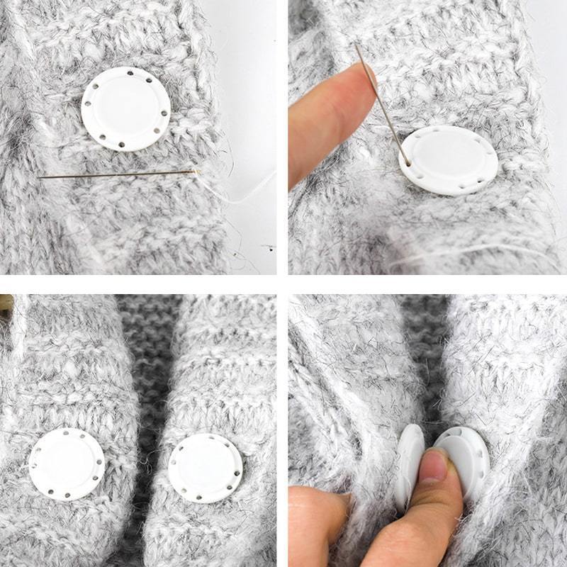 5PCS High-Grade Invisible Plastic Magnet Button Set - MaviGadget