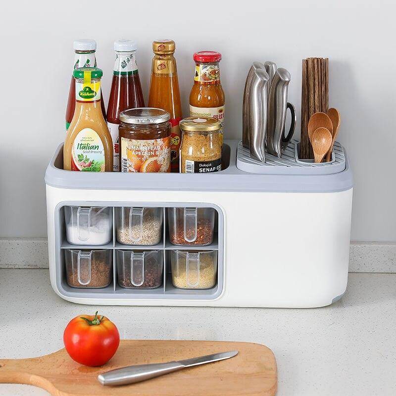 Multifunctional Kitchen Silverware Grain Storage Organizer - MaviGadget