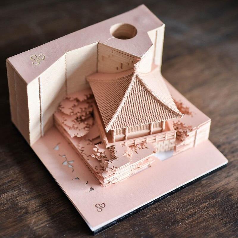 Creative 3D Ancient Architectural Creative Paper - MaviGadget