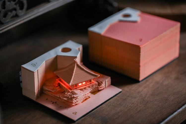 Creative 3D Ancient Architectural Creative Paper - MaviGadget