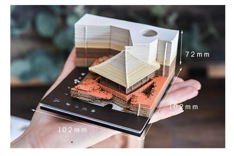 Creative 3D Ancient Architectural Creative Paper - MaviGadget
