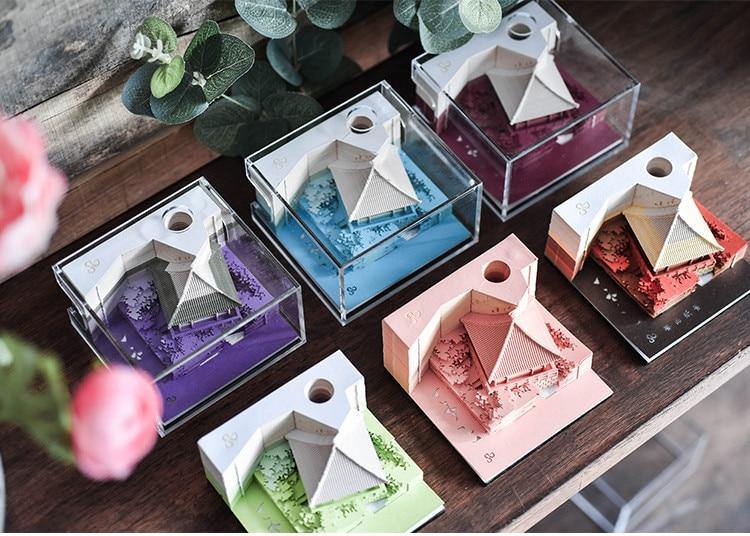 Creative 3D Ancient Architectural Creative Paper - MaviGadget