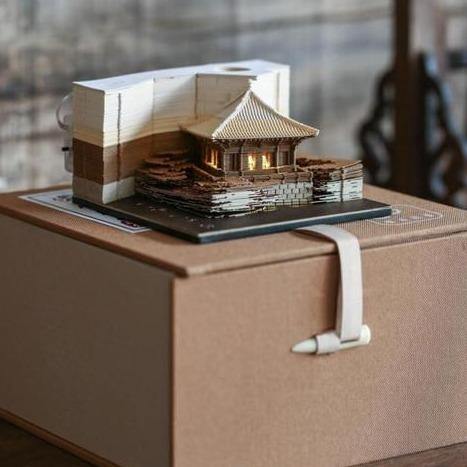 Creative 3D Ancient Architectural Creative Paper - MaviGadget