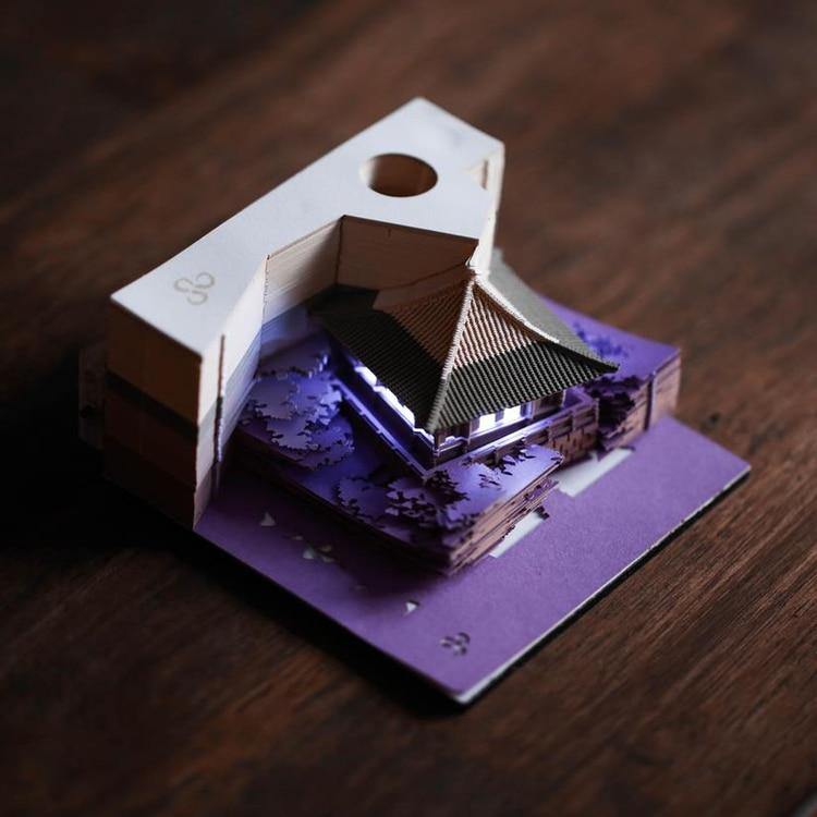 Creative 3D Ancient Architectural Creative Paper - MaviGadget