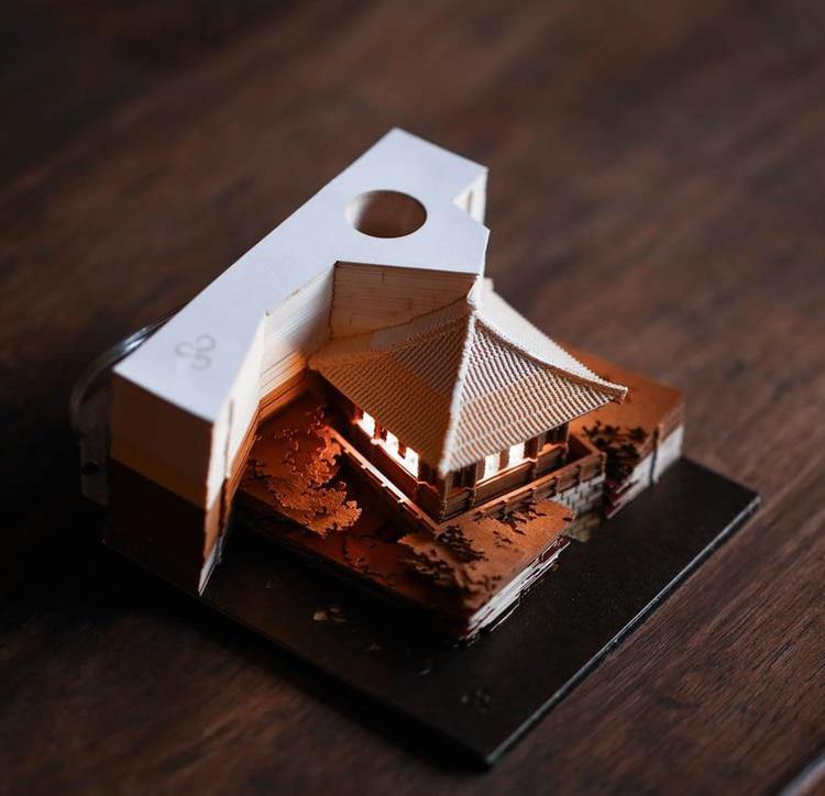 Creative 3D Ancient Architectural Creative Paper - MaviGadget