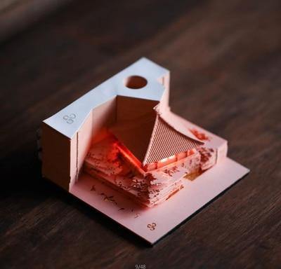 Creative 3D Ancient Architectural Creative Paper - MaviGadget