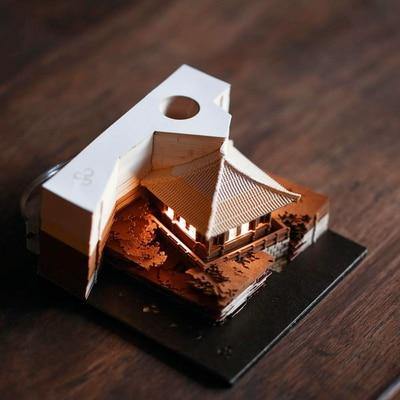 Creative 3D Ancient Architectural Creative Paper - MaviGadget