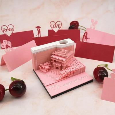Creative 3D Ancient Architectural Creative Paper - MaviGadget