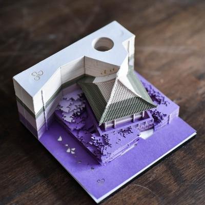 Creative 3D Ancient Architectural Creative Paper - MaviGadget