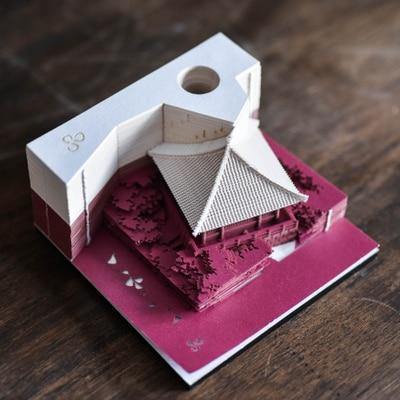 Creative 3D Ancient Architectural Creative Paper - MaviGadget