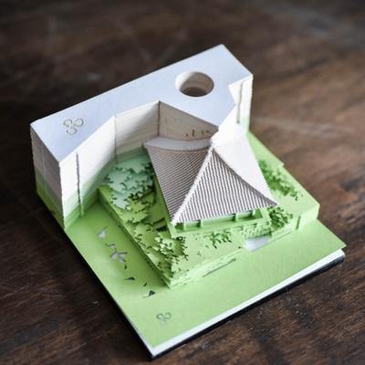Creative 3D Ancient Architectural Creative Paper - MaviGadget