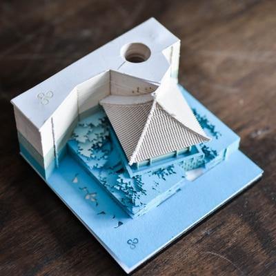Creative 3D Ancient Architectural Creative Paper - MaviGadget