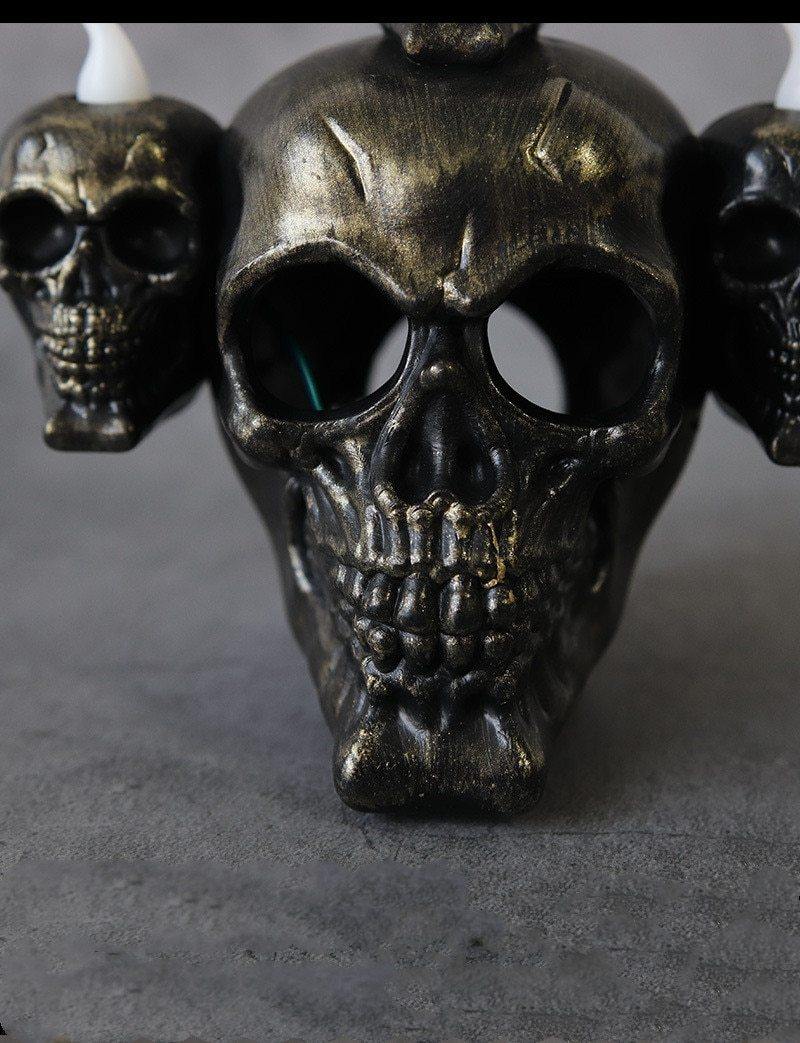 Led Candle Scary Halloween Skull Head Lamp - MaviGadget