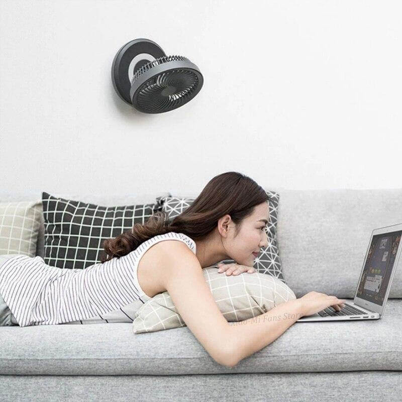 Rechargeable Foldable Wireless Fan Night lamp - MaviGadget