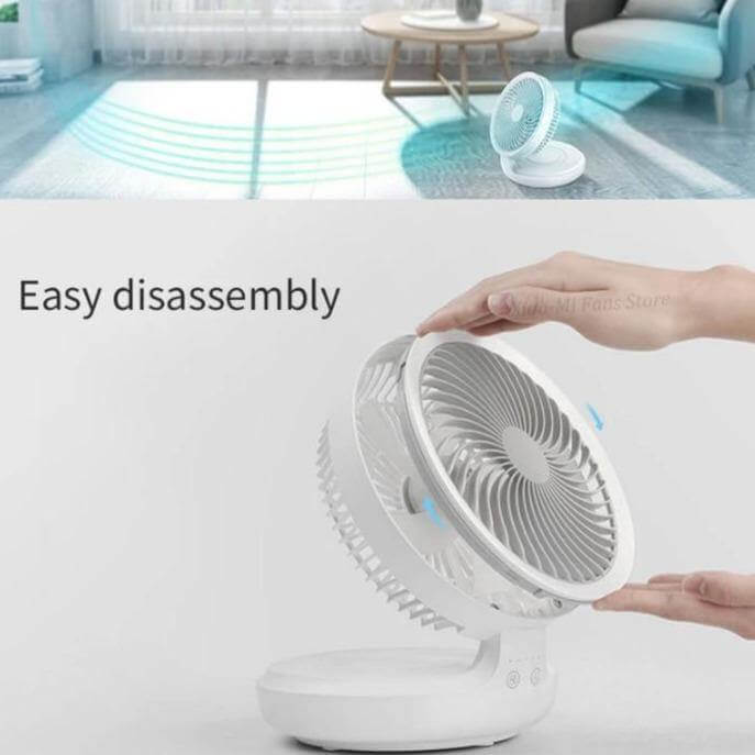 Rechargeable Foldable Wireless Fan Night lamp - MaviGadget