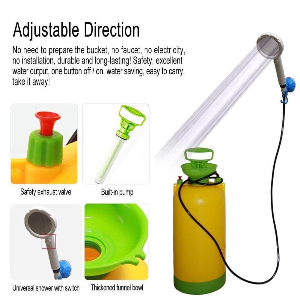 Outdoor Portable Self-Priming Simple Shower - MaviGadget