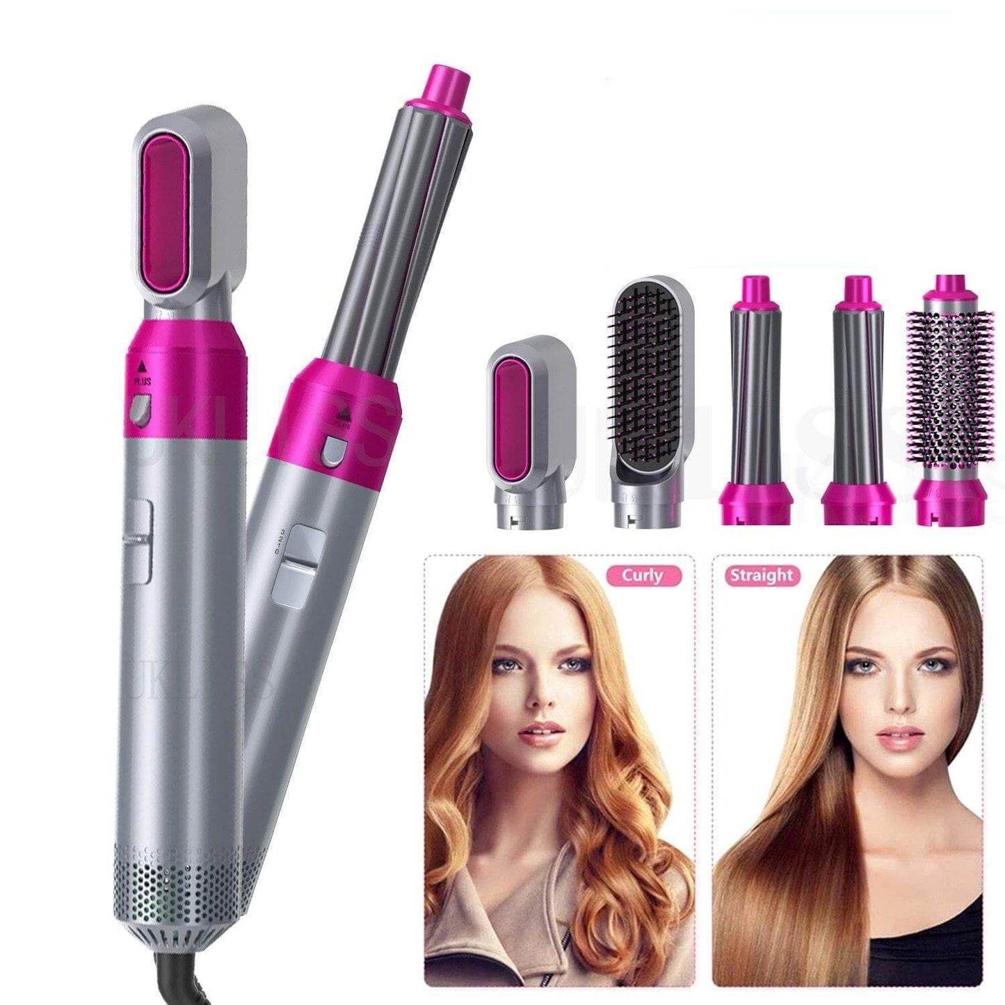5in1 Negative Ion Hair Straightener Curler - MaviGadget