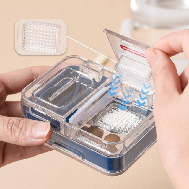 Portable Mini Pill Cutter Storage Box - MaviGadget