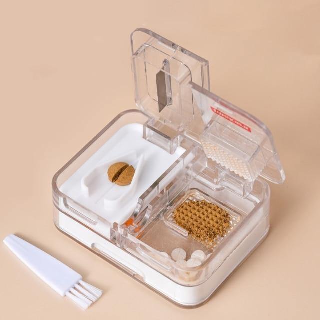 Portable Mini Pill Cutter Storage Box - MaviGadget