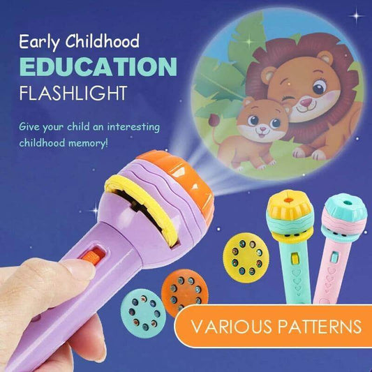 Educational Cartoon Kids Flashlight Projector - MaviGadget