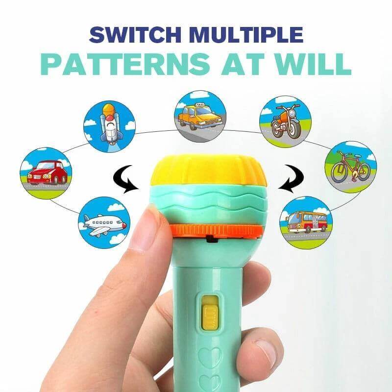 Educational Cartoon Kids Flashlight Projector - MaviGadget