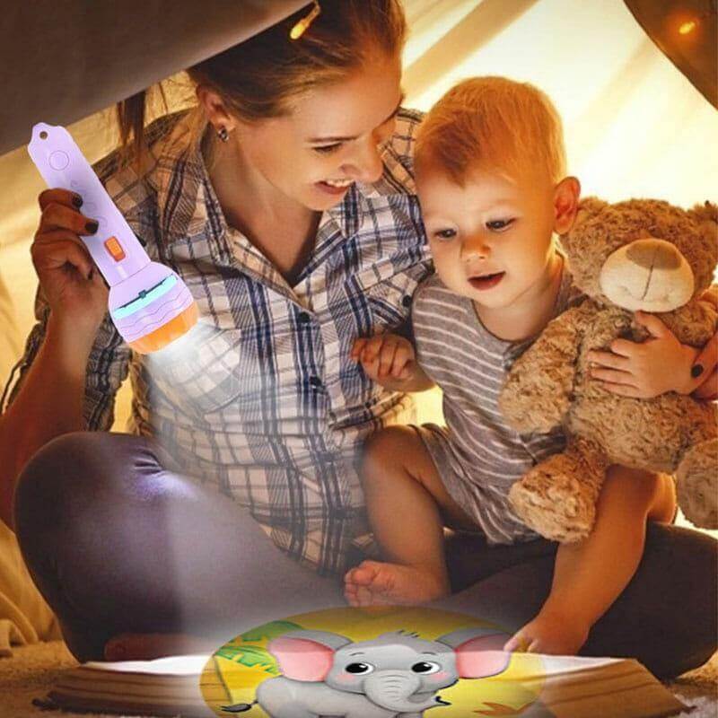 Educational Cartoon Kids Flashlight Projector - MaviGadget