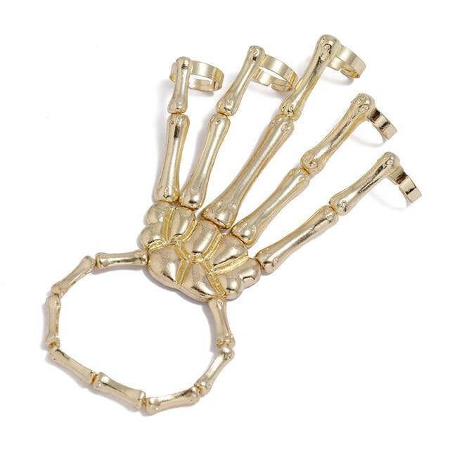 Skeleton Punk Halloween Finger Bracelet - MaviGadget