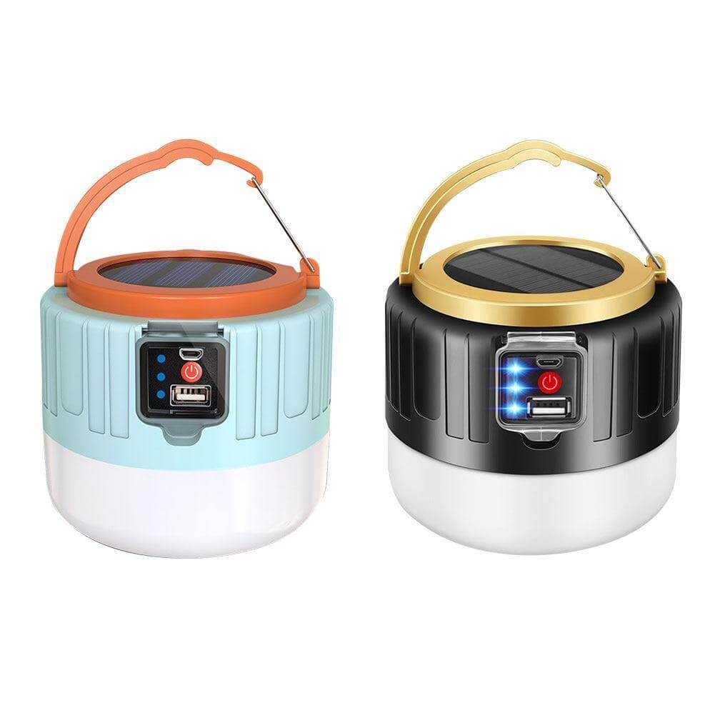 Outdoor Waterproof Solar Rechargeable Camping LED Lamp - MaviGadget