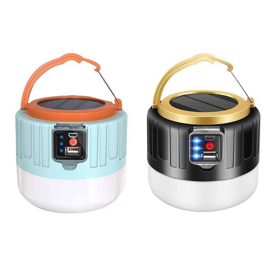 Outdoor Waterproof Solar Rechargeable Camping LED Lamp - MaviGadget