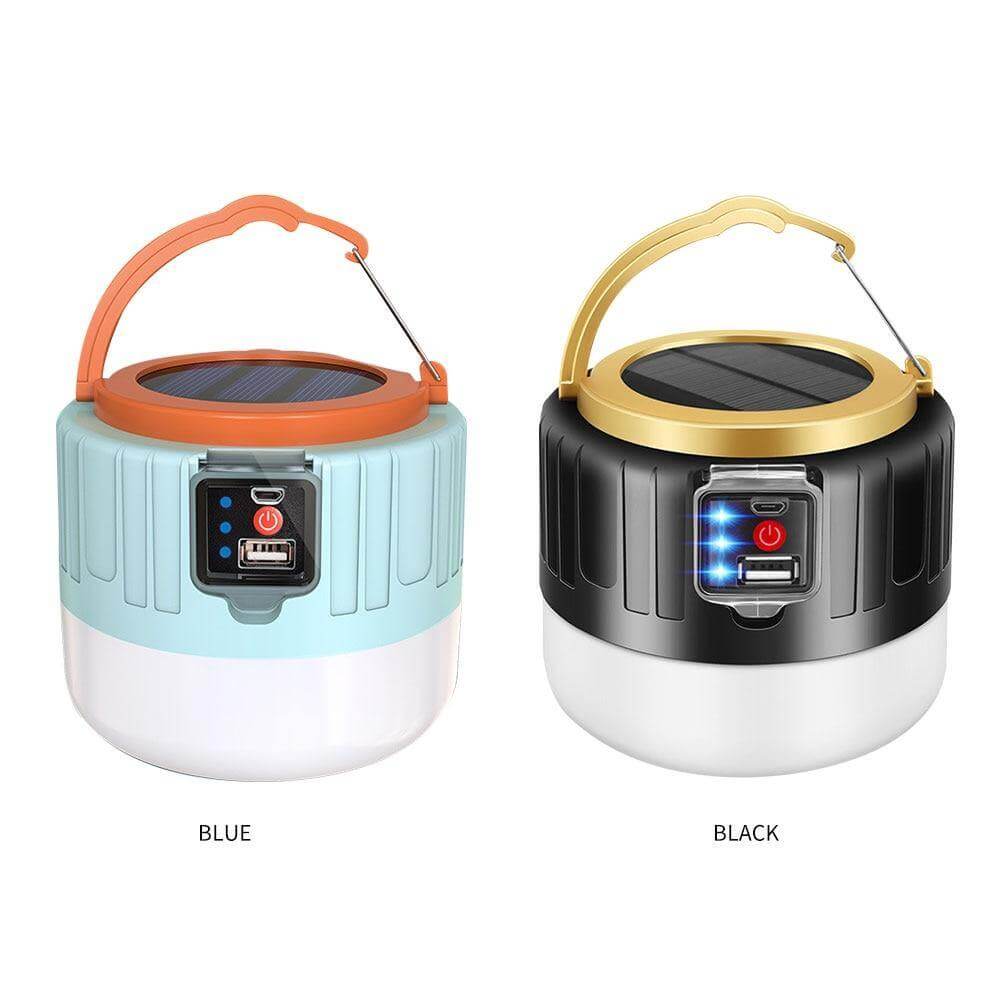 Outdoor Waterproof Solar Rechargeable Camping LED Lamp - MaviGadget