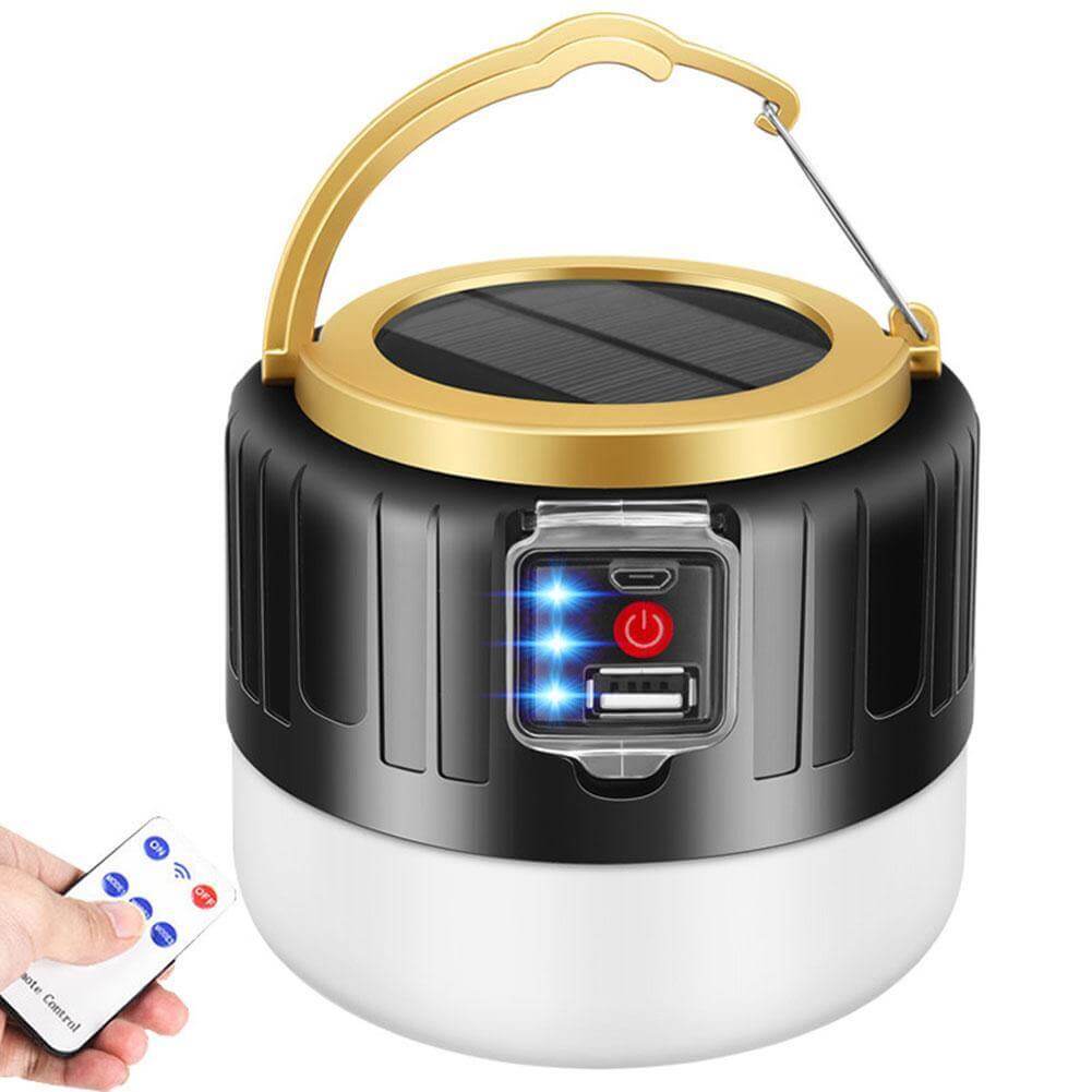Outdoor Waterproof Solar Rechargeable Camping LED Lamp - MaviGadget