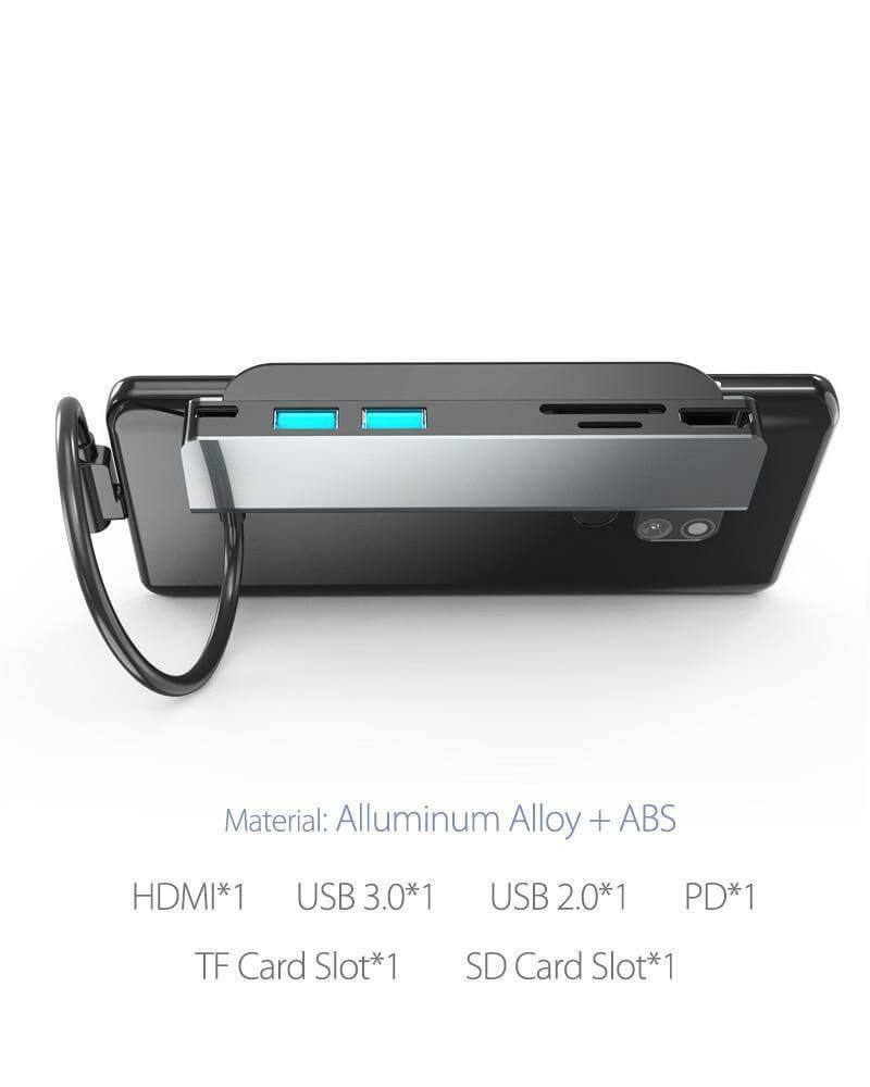 6in1 USB-C Docking Station Adapter Hub - MaviGadget