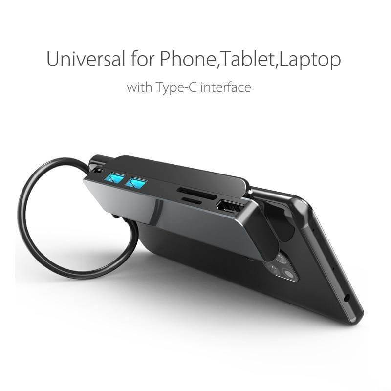 6in1 USB-C Docking Station Adapter Hub - MaviGadget